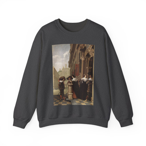 DELEN, Dirck van - Conversation outside a Castle (Artwork) Crewneck Sweatshirt