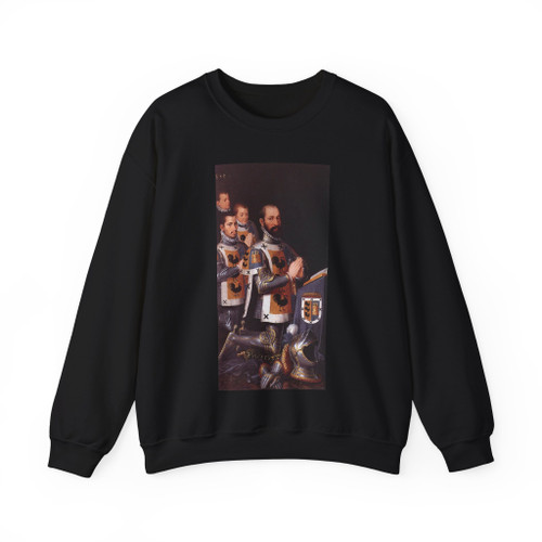 POURBUS, Pieter - Portrait of Jan Lopez Gallo and His Three Sons (Artwork) Crewneck Sweatshirt