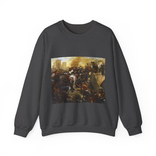 DELACROIX, EUGENE - The Battle of Taillebourg (draft) (Artwork) Crewneck Sweatshirt