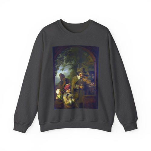 DIETRICH, Christian Wilhelm Ernst - The Wandering Musicians (Artwork) Crewneck Sweatshirt