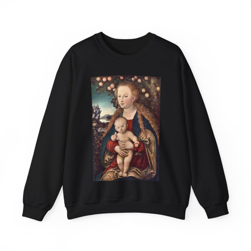 CRANACH, Lucas the Elder - Virgin and Child (Artwork) Crewneck Sweatshirt