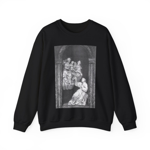 ALGARDI, Alessandro - 1- Vision of St Nicholas (Artwork) Crewneck Sweatshirt