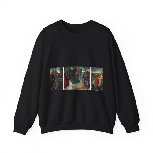 GOES, Hugo van der -Portinari- Portinari Triptych (Artwork) Crewneck Sweatshirt