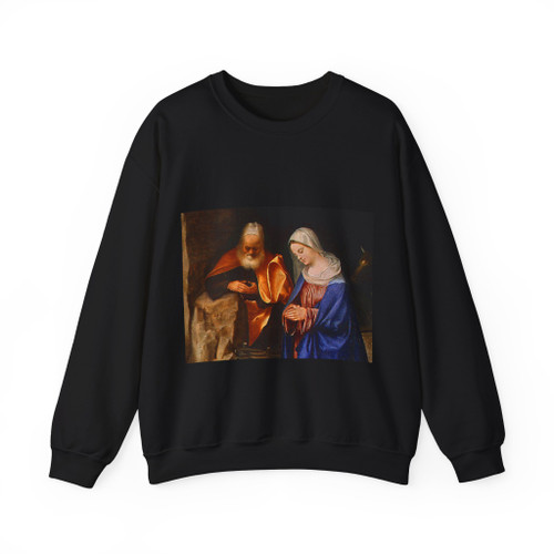 GIORGIONE -religion- Adoration of the Shepherds (detail) (Artwork) Crewneck Sweatshirt