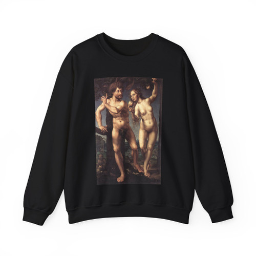 GOSSAERT, Jan (called Mabuse) - Adam and Eve2 (Artwork) Crewneck Sweatshirt