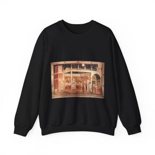 GIOTTO di Bondone - 3. Feast of Herod (Artwork) Crewneck Sweatshirt