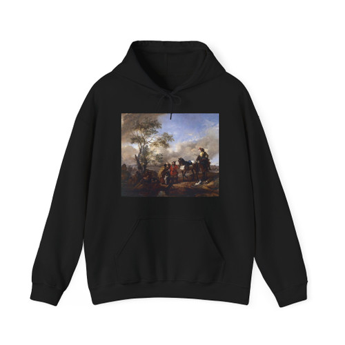 WOUWERMAN, Philips - The Halt at a Gypsy Camp (Artwork) Hoodie