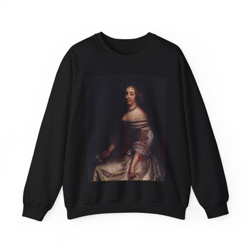 BEAUBRUN, Charles - Portrait of Mademoiselle de Montpensier (Artwork) Crewneck Sweatshirt