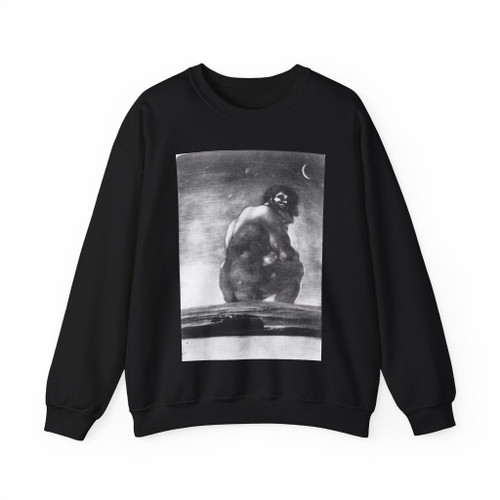 GOYA Y LUCIENTES, Francisco de - The Colossus_1 (Artwork) Crewneck Sweatshirt