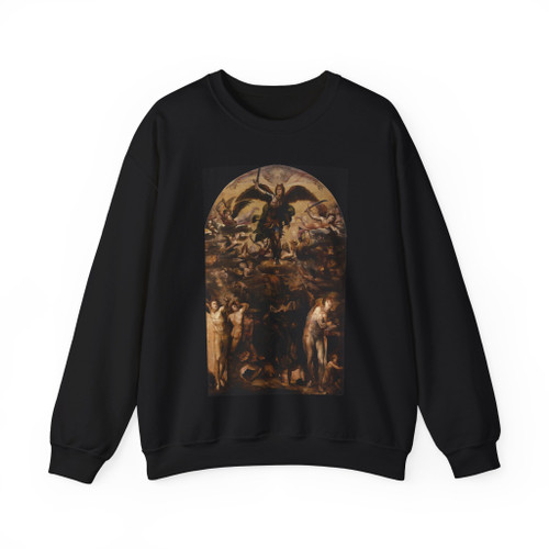 BECCAFUMI, Domenico - Fall of the Rebel Angels (Artwork) Crewneck Sweatshirt