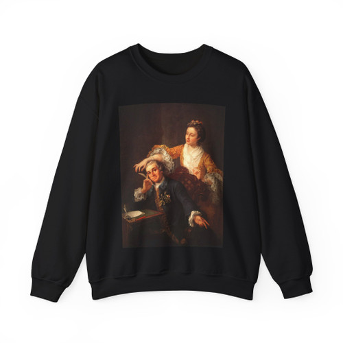 HOGARTH, William - David Garrick and his Wife (Artwork) Crewneck Sweatshirt