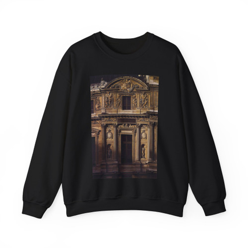 GOUJON, Jean - Facade of the Louvre (detail) (Artwork) Crewneck Sweatshirt