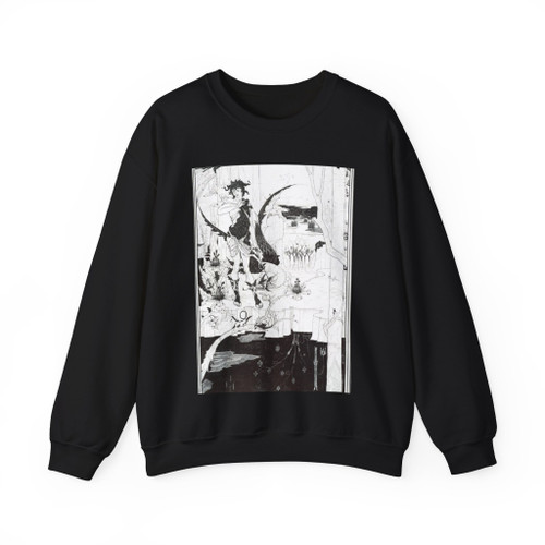 BEARDSLEY, Aubrey - Illustration to Siegfried Act II (Artwork) Crewneck Sweatshirt
