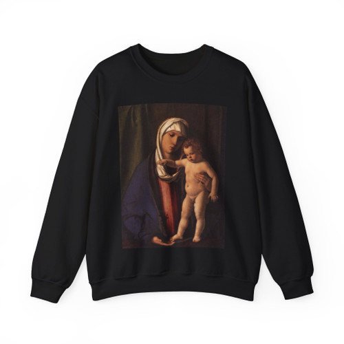 BELLINI, Giovanni - 1480-89 - Virgin and Child (Artwork) Crewneck Sweatshirt