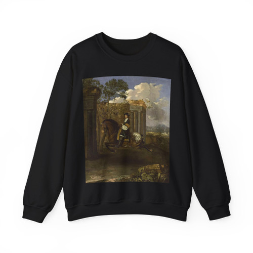 GRAAT, Barent - Equestrian Portrait of a Gentleman (Artwork) Crewneck Sweatshirt