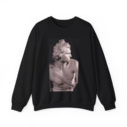 BERNINI, Gian Lorenzo - 1620 - David (detail)3 (Artwork) Crewneck Sweatshirt