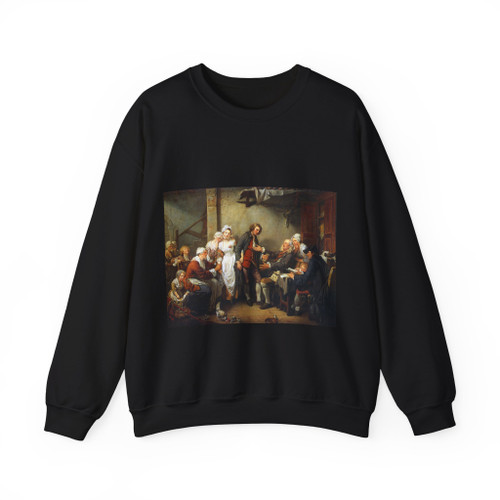 GREUZE, Jean-Baptiste - L'Accordee de Village (Artwork) Crewneck Sweatshirt