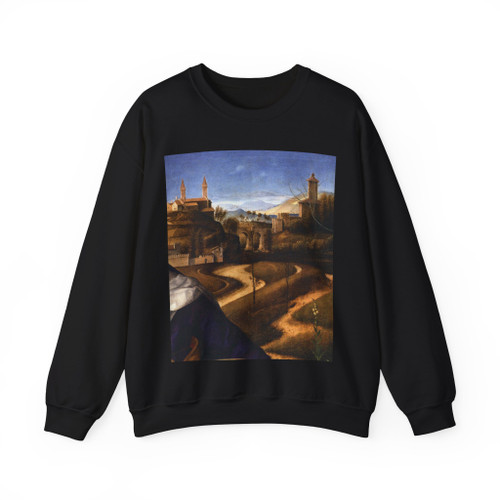 BELLINI, Giovanni - 1500-09 - Pieta (detail)2 (Artwork) Crewneck Sweatshirt