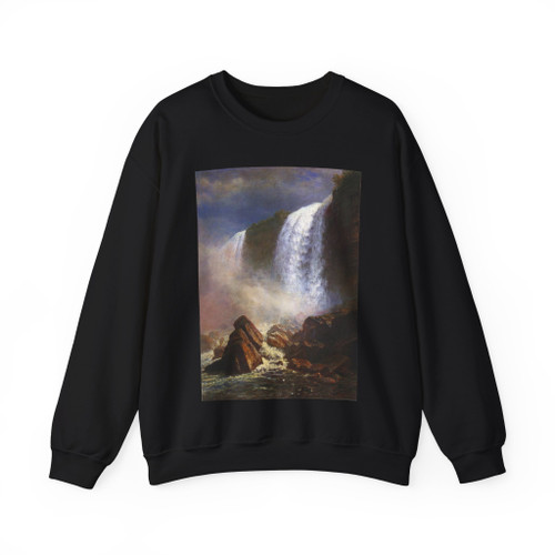 BIERSTADT, Albert - Falls of Niagara from Below (Artwork) Crewneck Sweatshirt