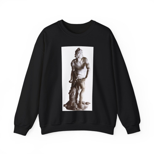 BERNINI, Gian Lorenzo - 1620 - David (detail)1 (Artwork) Crewneck Sweatshirt