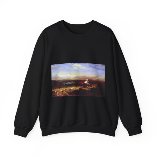 BIERSTADT, Albert - The Last of the Buffalo (Artwork) Crewneck Sweatshirt