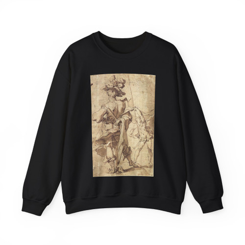 BLOEMAERT, Abraham - Warrior and Young Standard-Bearer (Artwork) Crewneck Sweatshirt