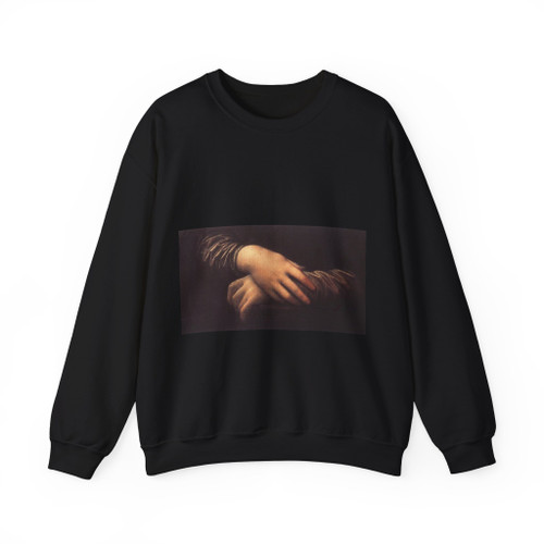 LEONARDO da Vinci - Mona Lisa (detail)2 (Artwork) Crewneck Sweatshirt