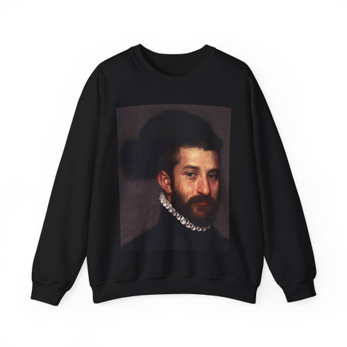 MORONI, Giovanni Battista - The Black Knight (detail) (Artwork) Crewneck Sweatshirt
