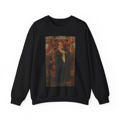 VAN EYCK - MADONNA BY THE FOUNTAIN, 1439 (Artwork) Crewneck Sweatshirt