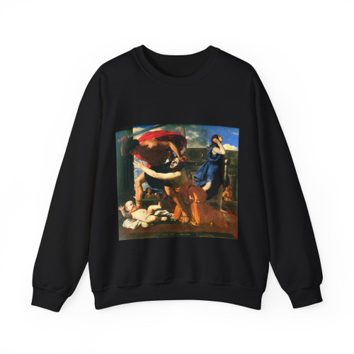 POUSSIN, Nicolas - The Massacre of the Innocents (Artwork) Crewneck Sweatshirt