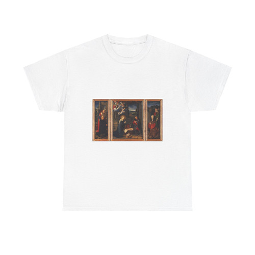 DAVID, Gerard - Triptych with the Nativity (Artwork) T-Shirt