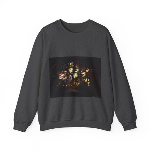 CORTE, Gabriel de la - Vase of Flowers (Artwork) Crewneck Sweatshirt