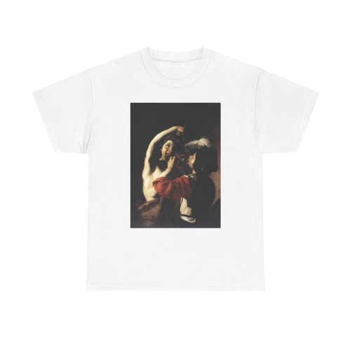 MANFREDI, Bartolomeo - Bacchus and a Drinker (Artwork) T-Shirt