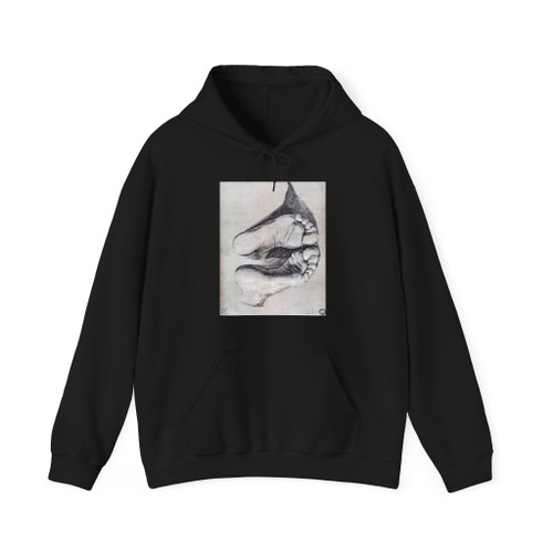 DURER, Albrecht - Feet of a Kneeling Man (Artwork) Hoodie