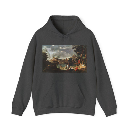 POUSSIN, Nicolas - Landscape with Orpheus and Euridice (Artwork) Hoodie