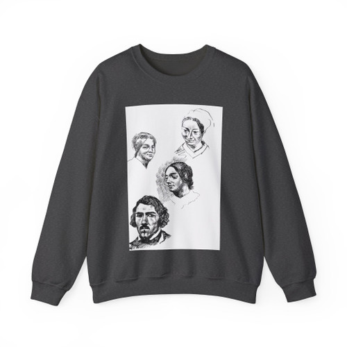 DELACROIX, EUGENE - Page of a sketchbook (Artwork) Crewneck Sweatshirt