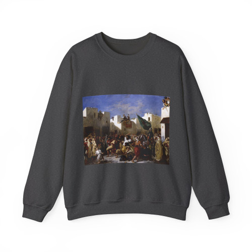 DELACROIX, EUGENE - The Fanatics of Tangier (Artwork) Crewneck Sweatshirt