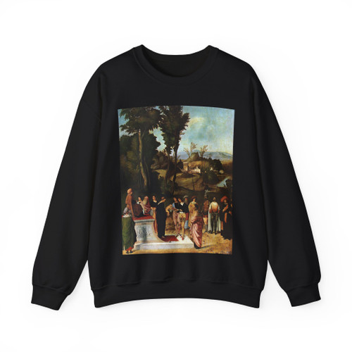 GIORGIONE - Moses Undergoing Trial by Fire (Artwork) Crewneck Sweatshirt