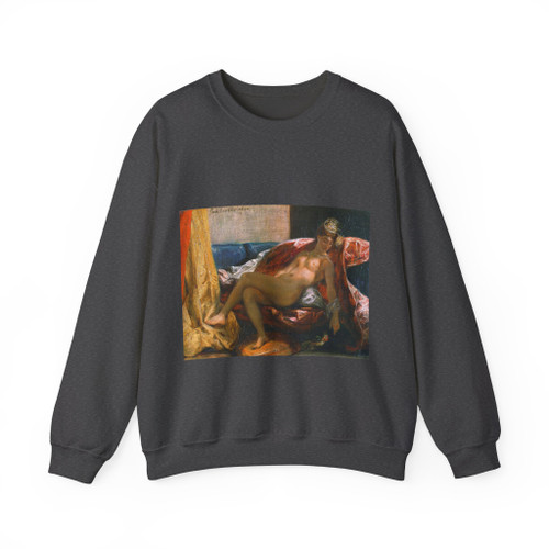 DELACROIX, EUGENE - Woman with a Parrot (Artwork) Crewneck Sweatshirt