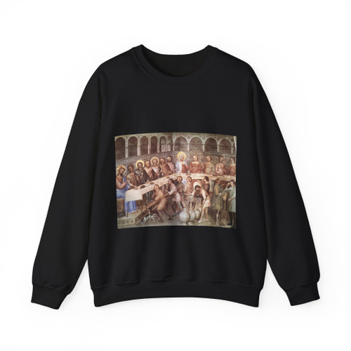 GIUSTO de' Menabuoi - Marriage at Cana (Artwork) Crewneck Sweatshirt