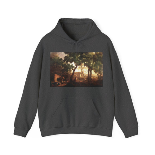 RICCI, Marco - Landscape with Watering Horses (Artwork) Hoodie