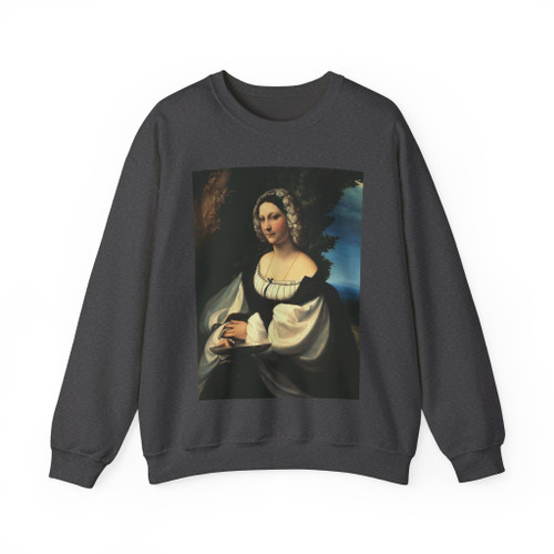 CORREGGIO - Portrait of a Gentlewoman (Artwork) Crewneck Sweatshirt