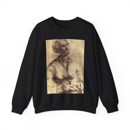 GRUNEWALD, Matthias - Woman Looking Up (Artwork) Crewneck Sweatshirt
