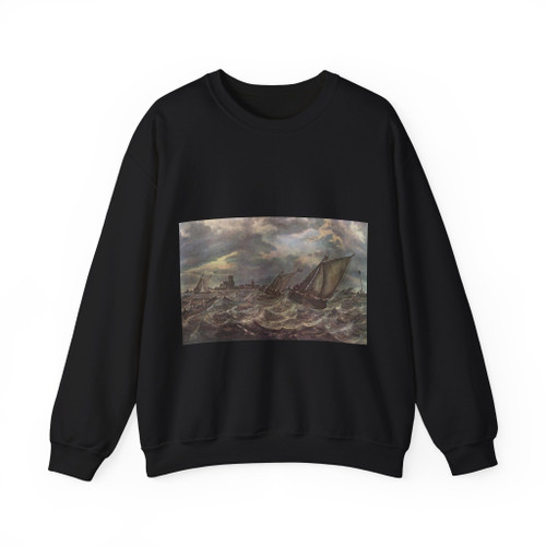 BEYEREN, Abraham van - Rough Sea (Artwork) Crewneck Sweatshirt