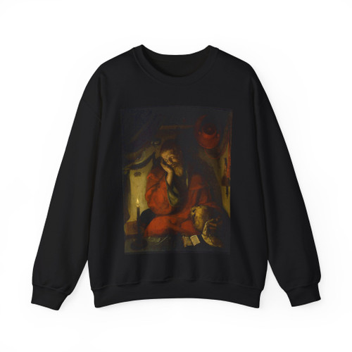 LEYDEN, Aertgen van - St Jerome (Artwork) Crewneck Sweatshirt
