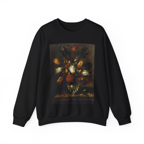 PONCE, Antonio - Vase of Flowers (Artwork) Crewneck Sweatshirt