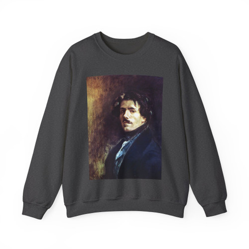 DELACROIX, EUGENE - Self-Portrait (Artwork) Crewneck Sweatshirt