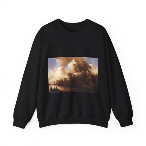 GOYEN, Jan van - River Scene (Artwork) Crewneck Sweatshirt