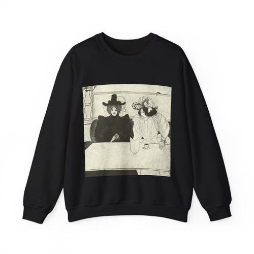 BEARDSLEY, Aubrey - blackcoffee_e (Artwork) Crewneck Sweatshirt