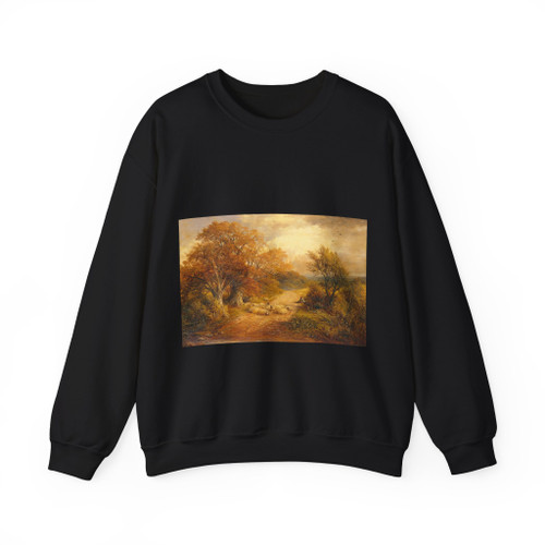 TURNER, George - _A_Derbyshire_Water_Lane (Artwork) Crewneck Sweatshirt